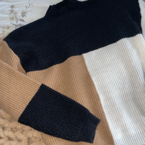 Color Block Turtle Neck - Picture 2 of 2
